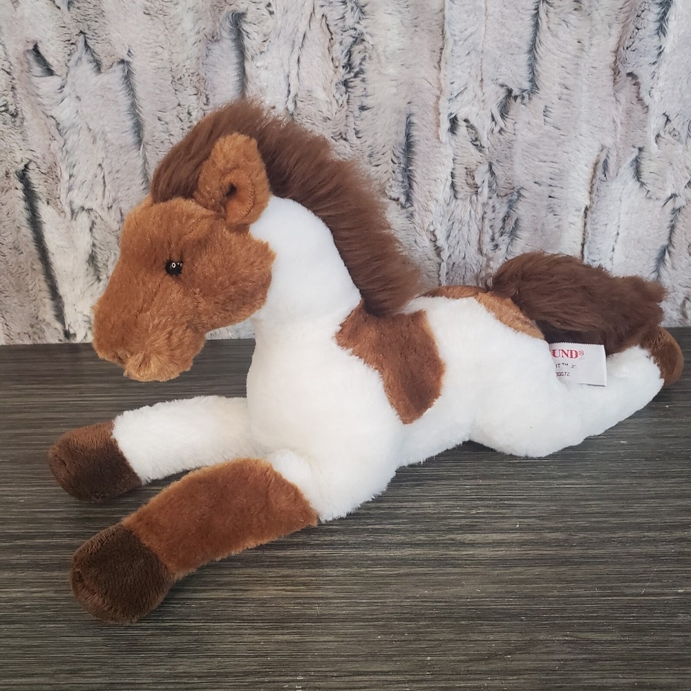 Gund Paint Jr 14" Plush Brown White Horse Pony Stuffed Animal Plush 030072